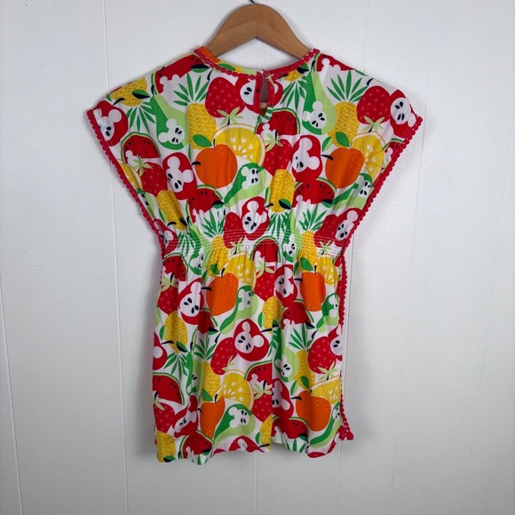 Disney Store Fruit‎ Print Pom Trim Cover Up Beach Pool Summer Fun Size 5/6 - Picture 2 of 16